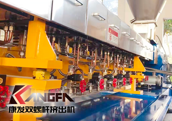 康發(fā)售后服務(wù)無止境!客戶水拉條JSH-75雙螺桿擠出機(jī) 普通玻纖增強(qiáng)改性售后維保記